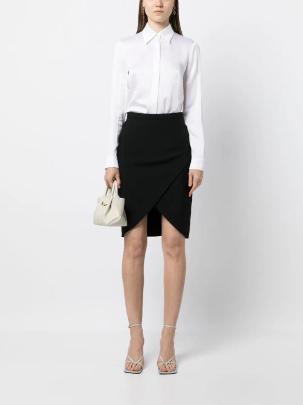 Michael Kors Collection  Hansen charmeuse long-sleeve shirt - Image 2