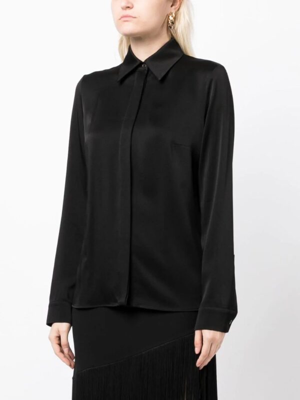 Michael Kors Collection  pointed-collar long-sleeve shirt - Image 3