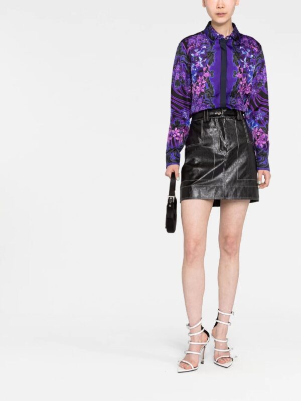 Versace  Orchid Barocco-print silk shirt - Image 2