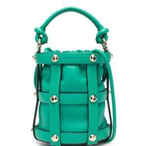 Ferragamo caged-design bucket bag
