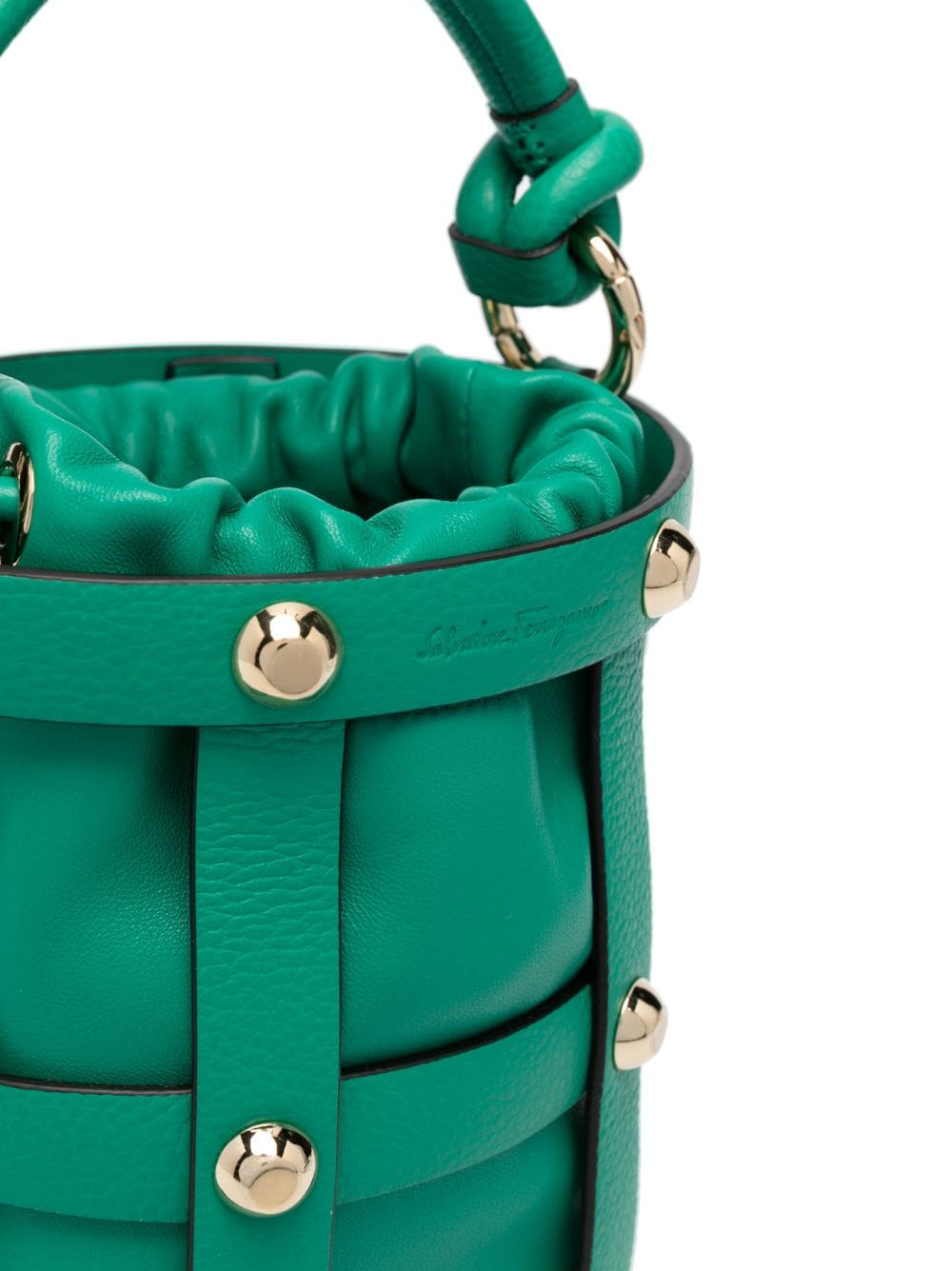 Ferragamo caged-design bucket bag - Image 4