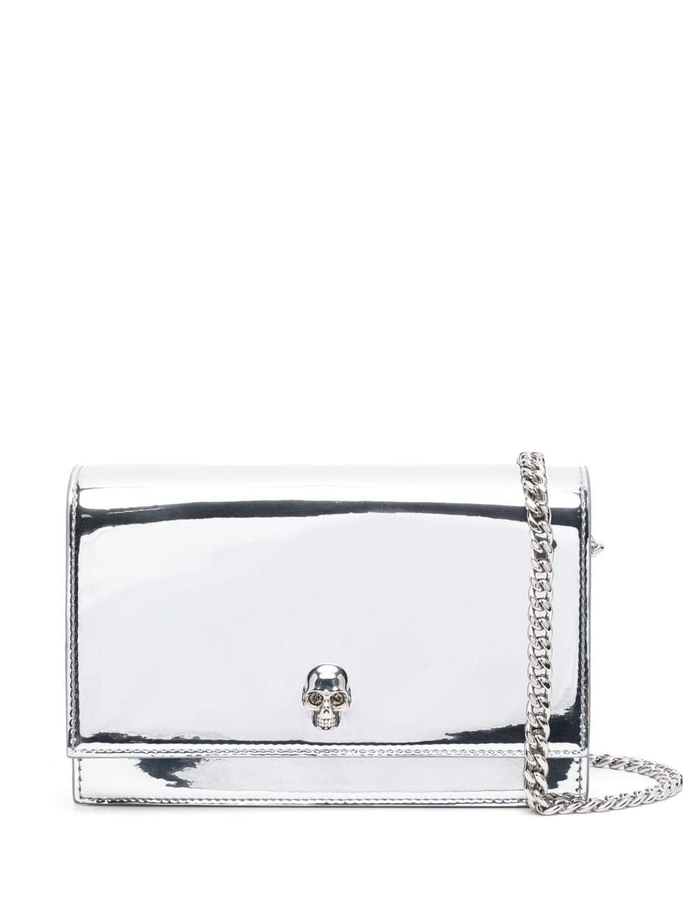 Alexander McQueen small Skull metallic shoulder bag