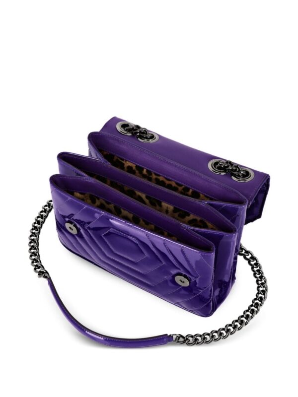 Philipp Plein quilted patent-leather shoulder bag - Image 4