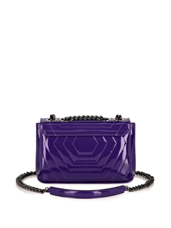 Philipp Plein quilted patent-leather shoulder bag - Image 3