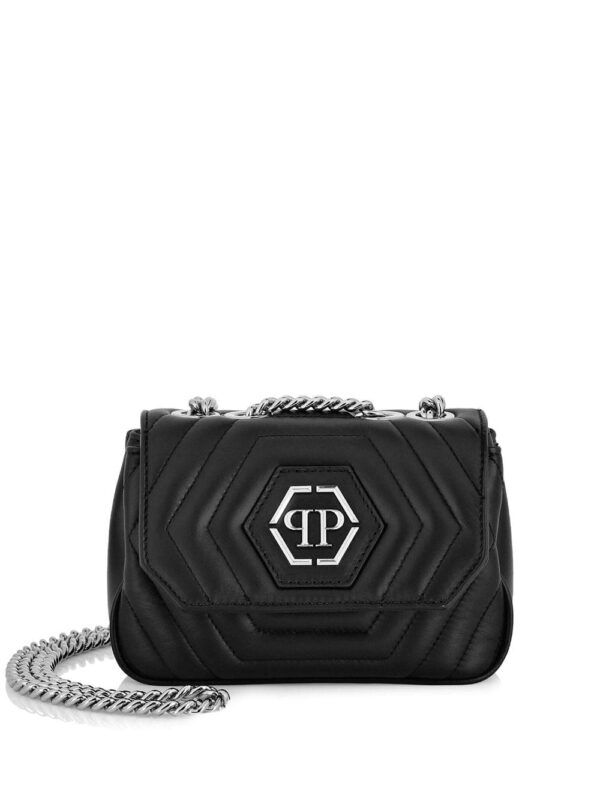 Philipp Plein small Hexagon leather shoulder bag