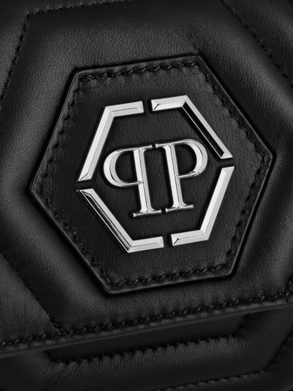 Philipp Plein small Hexagon leather shoulder bag - Image 5