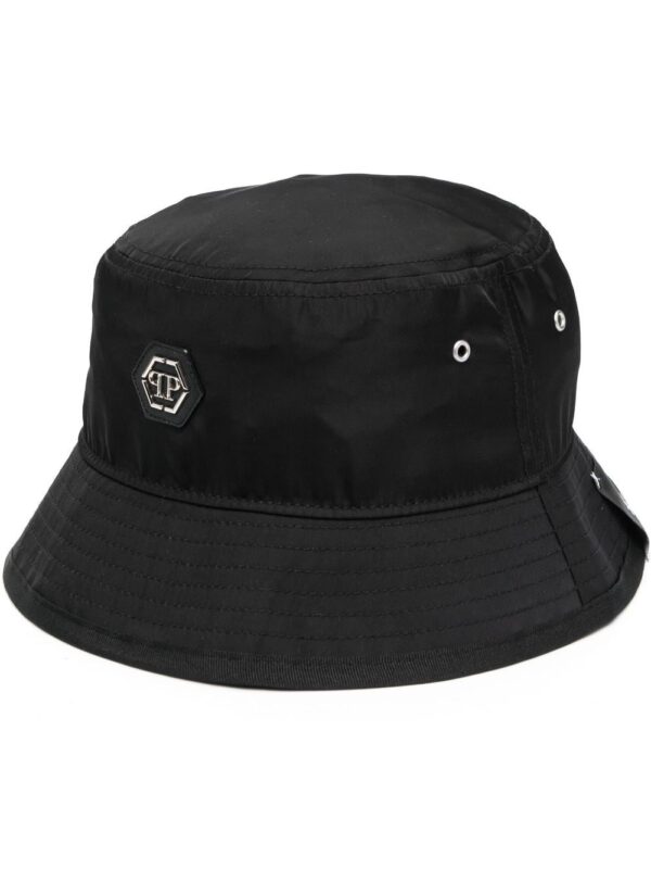Philipp Plein logo-patch bucket hat