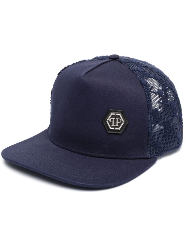 Philipp Plein logo-patch baseball cap
