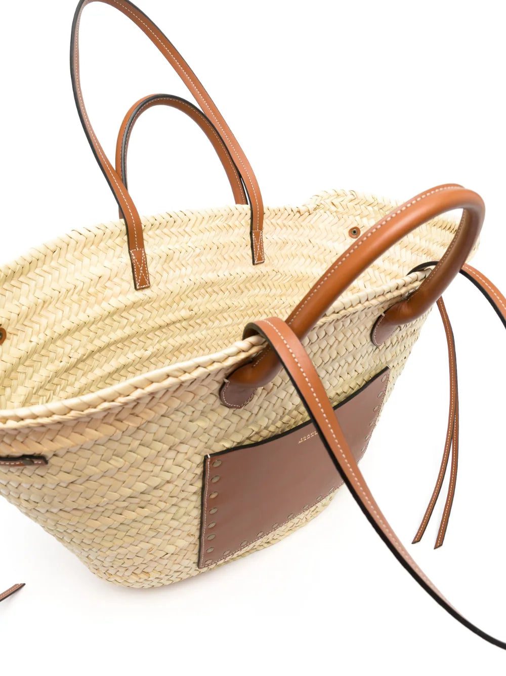 ISABEL MARANT interwoven-design straw beach bag - Image 5