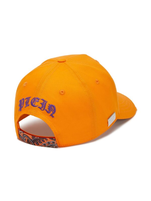 Philipp Plein logo-embroidered cotton cap - Image 2