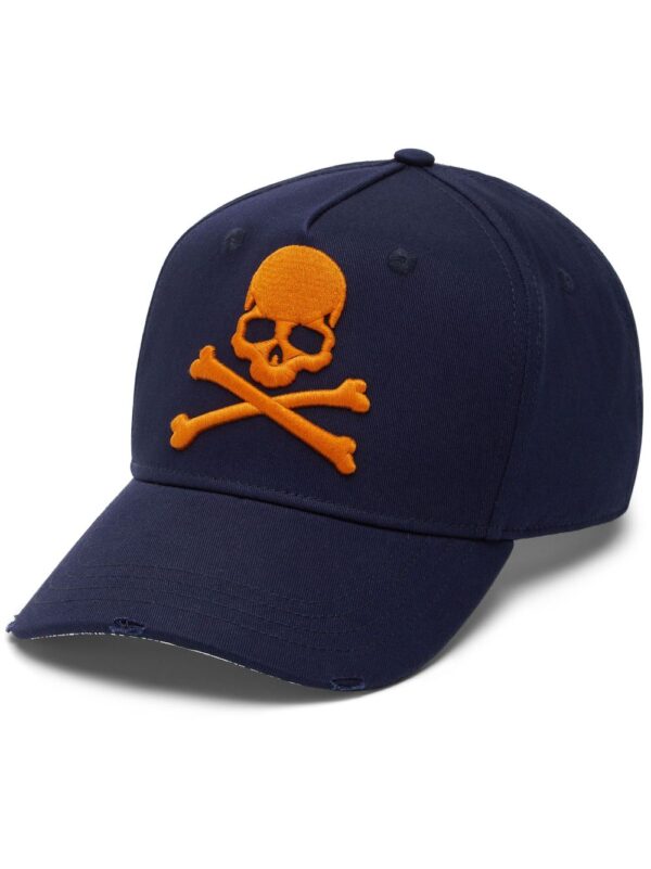 Philipp Plein logo-embroidered cotton cap
