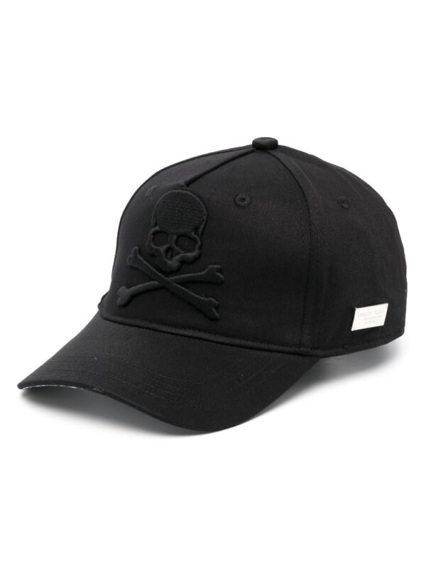 Philipp Plein embroidered-skull cotton baseball cap