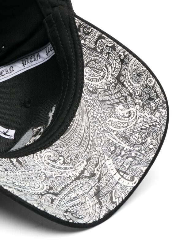 Philipp Plein embroidered-skull cotton baseball cap - Image 2