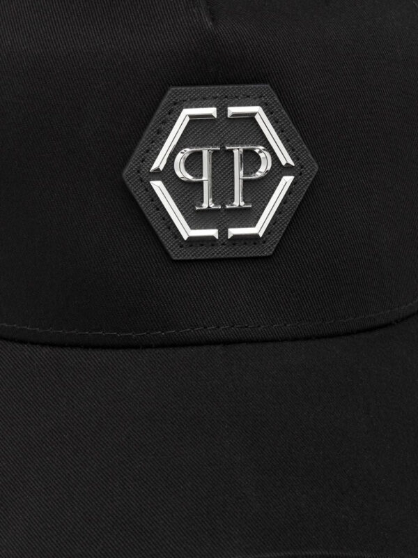 Philipp Plein logo-plaque cotton baseball cap - Image 3