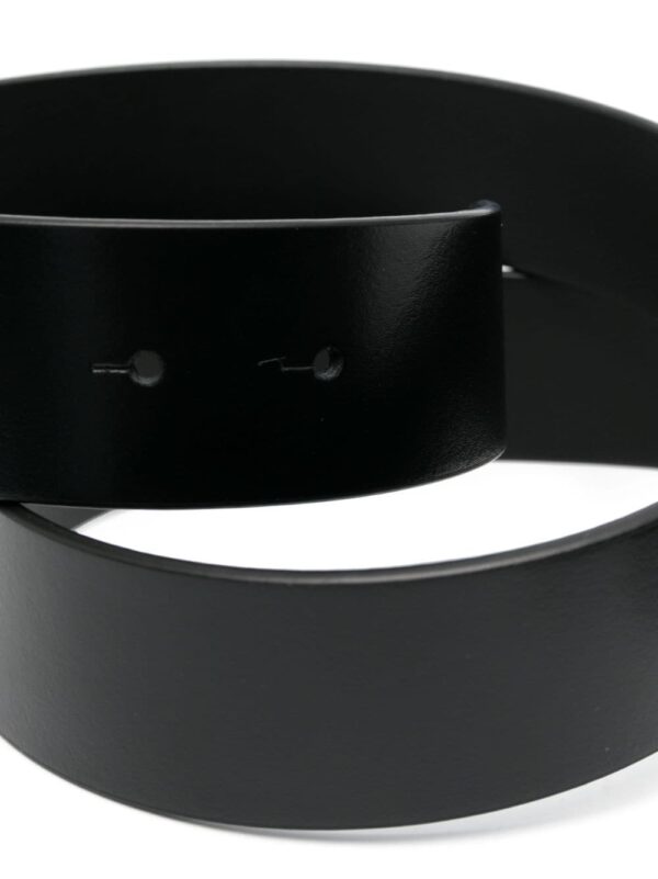 Philipp Plein logo-buckle fastening leather belt - Image 2
