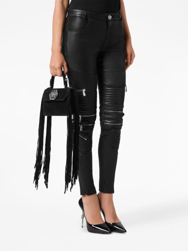 Philipp Plein Small Superheroine Fringe suede bag - Image 2