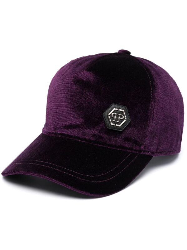 Philipp Plein velvet-effect baseball cap
