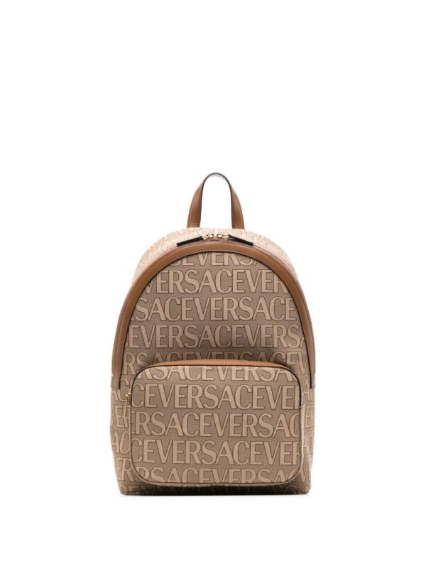 Versace logo-print backpack