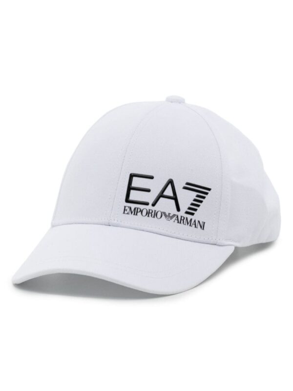 Ea7 Emporio Armani logo-embroidered cotton cap