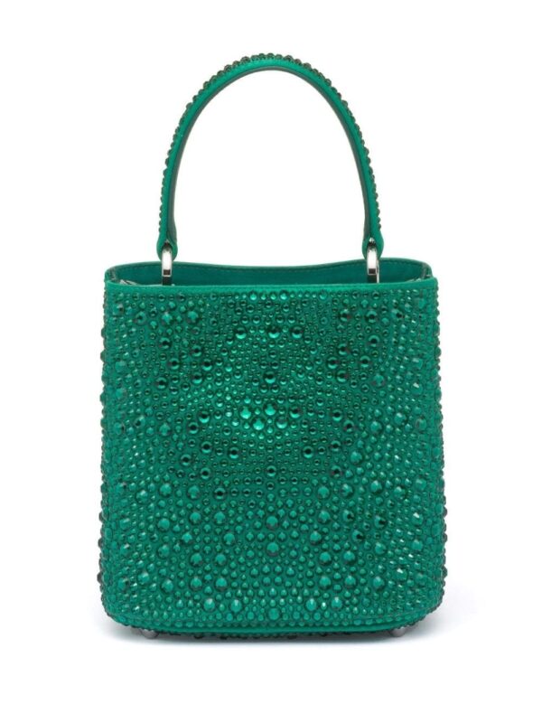 Prada small Panier crystal-embellished tote bag - Image 2