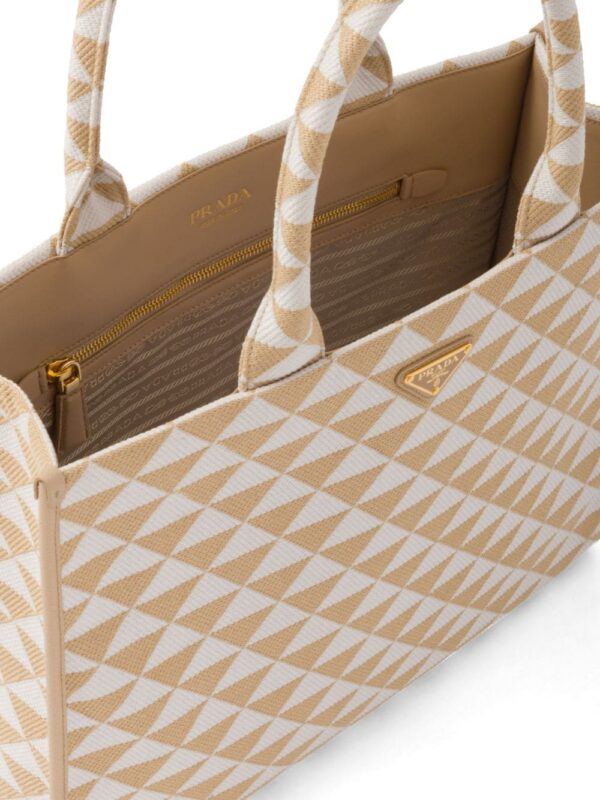 Prada large Symbole embroidered tote bag - Image 5
