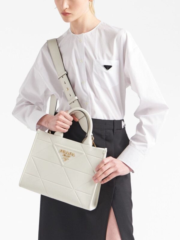 Prada small Symbole leather tote bag - Image 3
