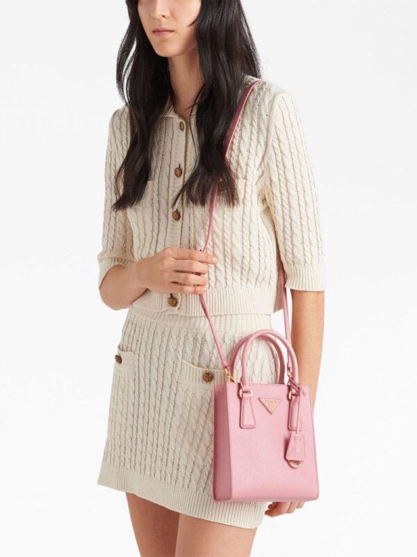 Prada triangle-logo Saffiano leather tote bag - Image 2