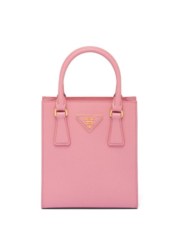 Prada triangle-logo Saffiano leather tote bag