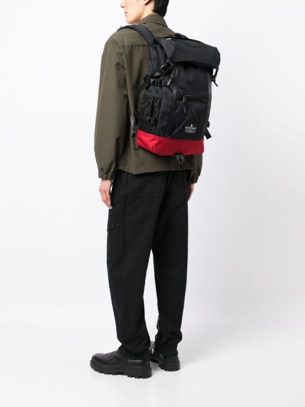 Makavelic contrasting-detail logo-patch backpack - Image 2