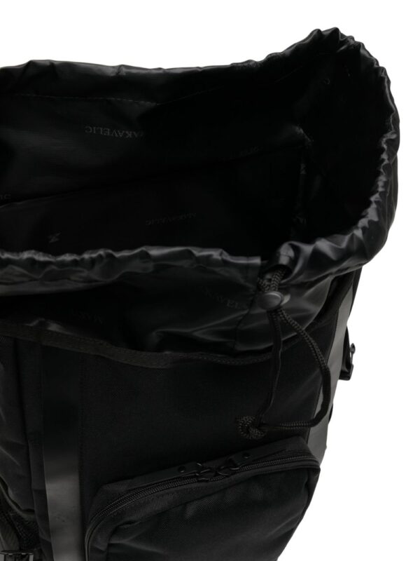Makavelic multiple pockets logo-patch backpack - Image 5