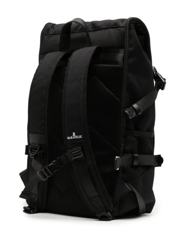 Makavelic multiple pockets logo-patch backpack - Image 3