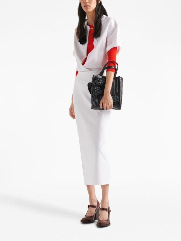 Prada mini floral-appliqué tote bag - Image 2