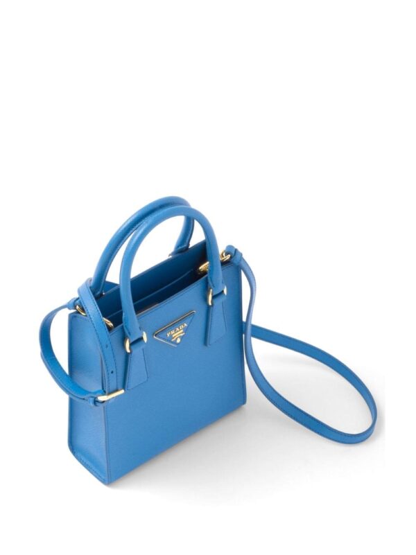 Prada triangle-logo Saffiano-leather tote bag - Image 5