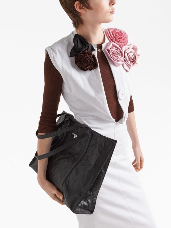 Prada large leather tote bag - Image 3