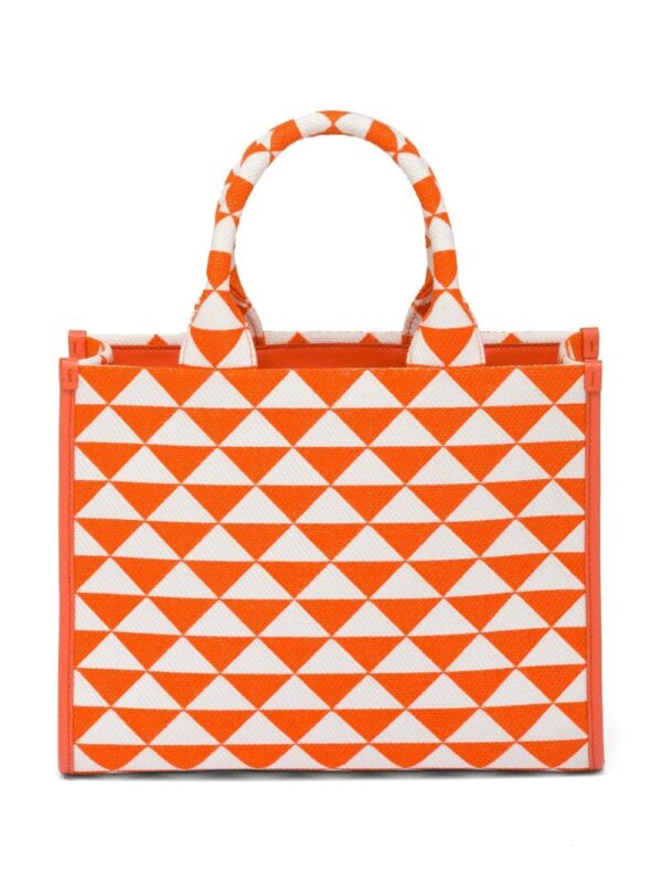Prada small Symbole embroidered tote bag - Image 2