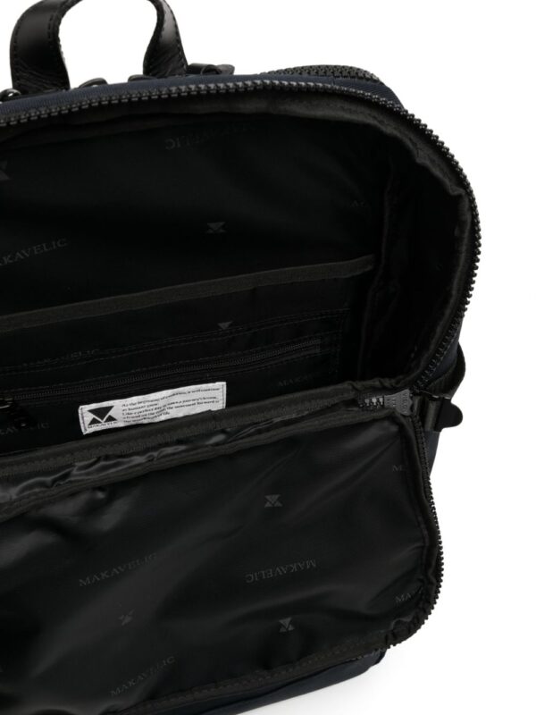 Makavelic zip-up logo-patch backpack - Image 5