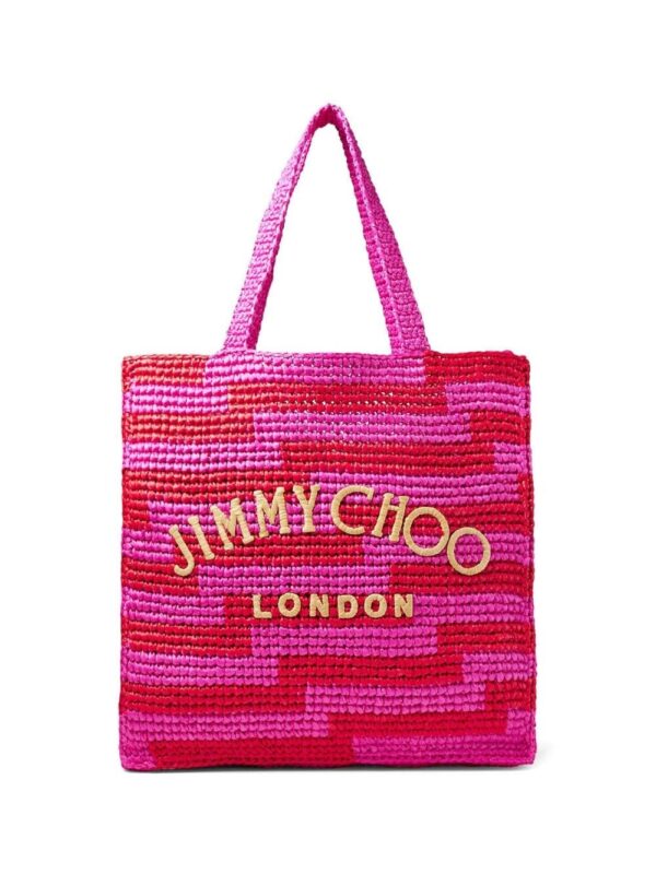 Jimmy Choo woven logo tote