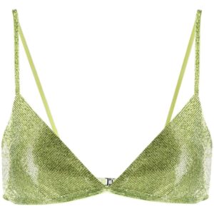 Nuè  rhinestone embellished triangle bra top