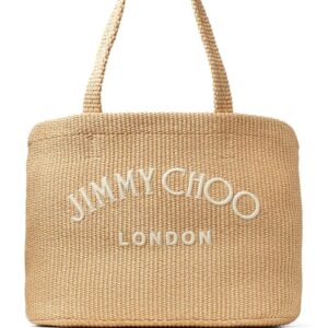 Jimmy Choo  logo-print beach tote