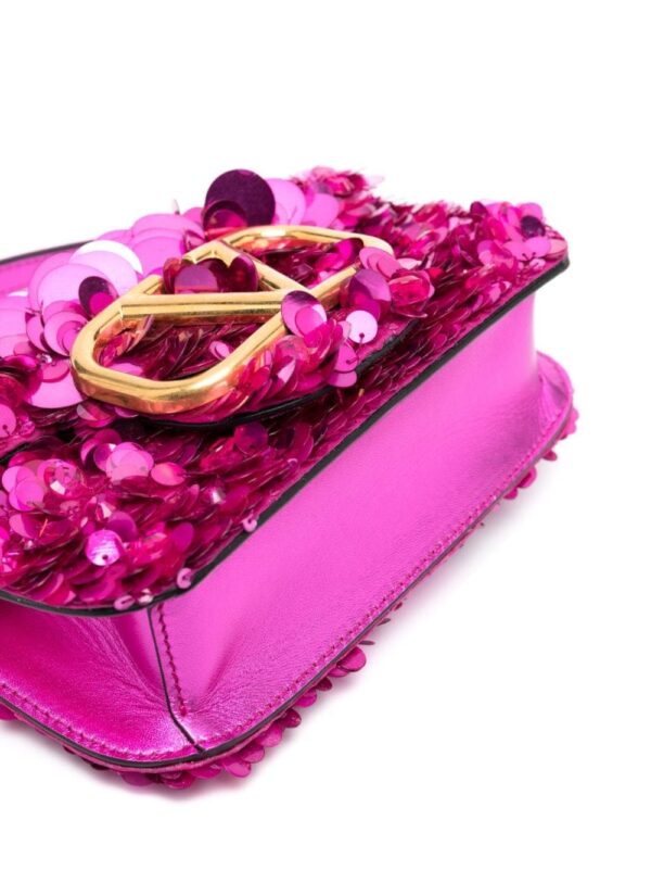 Valentino Garavani small Locò sequinned shoulder bag - Image 5