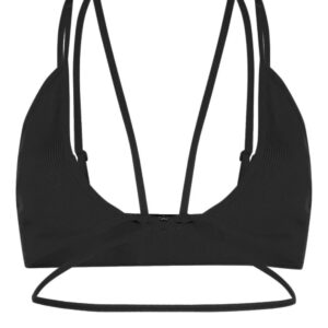 ANDREĀDAMO strappy ribbed bra