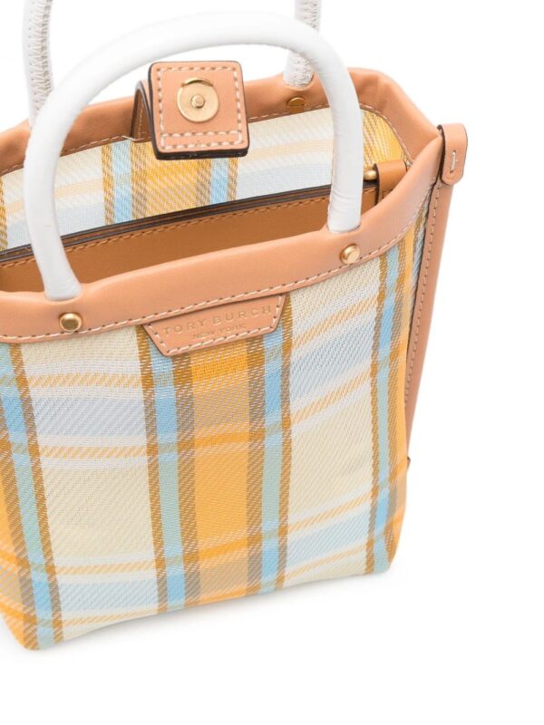 Tory Burch  mini Perry check tote bag - Image 4