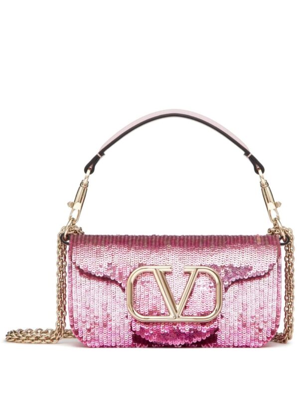 Valentino Garavani small Locò embroidered shoulder bag