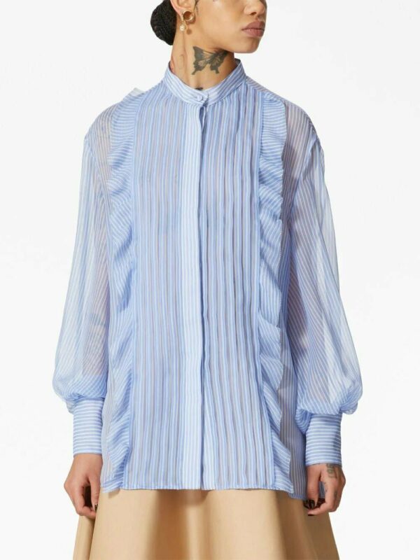Valentino Garavani  Classic Stripes chiffon shirt - Image 3