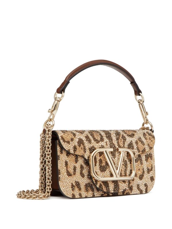 Valentino Garavani small Locò rhinestone-embellished shoulder bag - Image 2