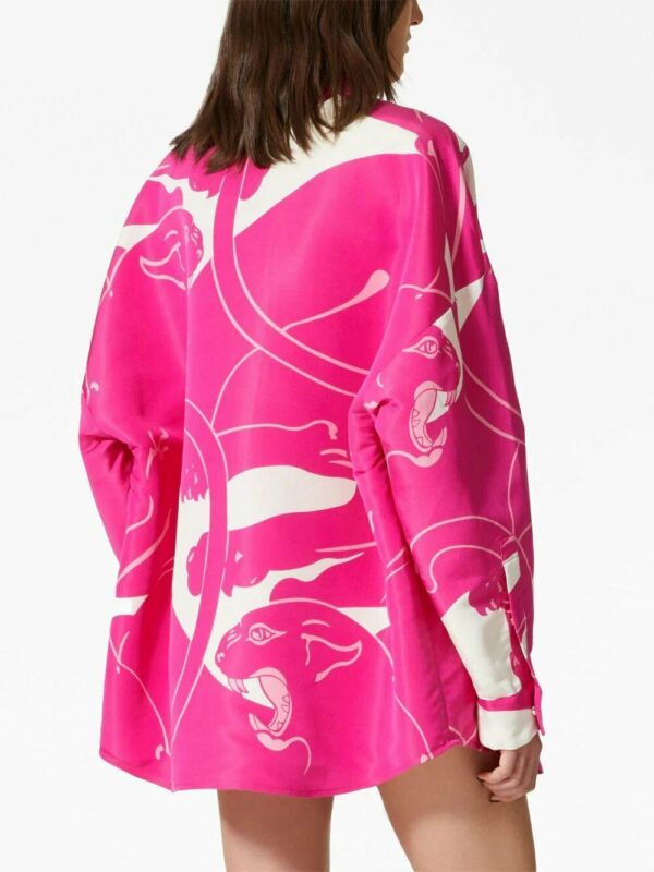 Valentino Garavani  graphic-print silk shirt - Image 4