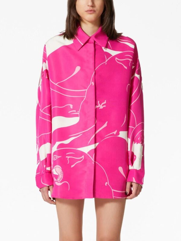 Valentino Garavani  graphic-print silk shirt - Image 3