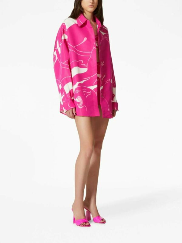 Valentino Garavani  graphic-print silk shirt - Image 2