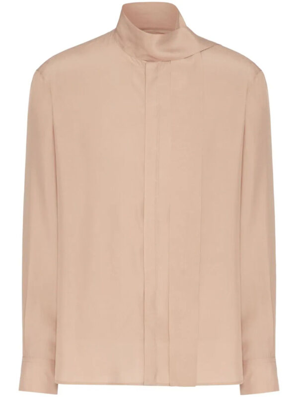 Valentino Garavani  scarf-detail silk shirt
