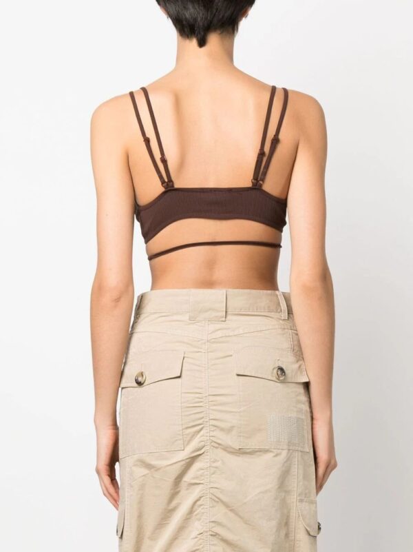 ANDREĀDAMO  ribbed strap-detail bra - Image 4